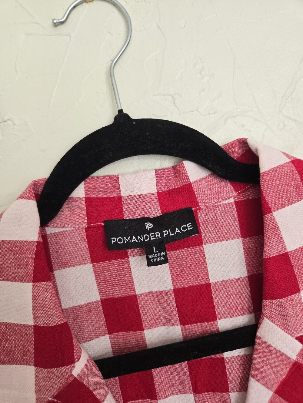 NEW Tuckernuck Pomander Place Red Cotton Plaid Gingham Top, L - Picture 9 of 11